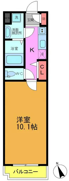 ミッツ・メロディア 6階階 間取り