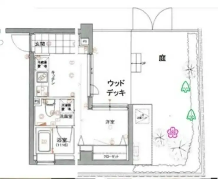 FORTIS池上 1階階 間取り