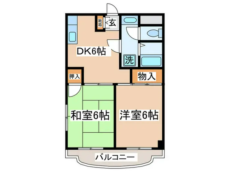 リバーサイド朝日 3階階 間取り