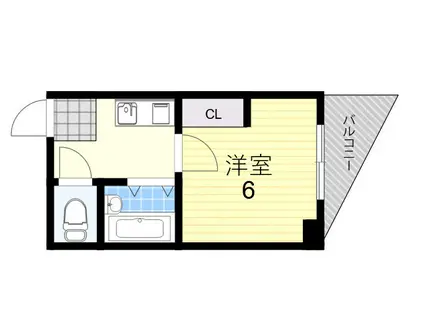 アーク住之江(1K/2階)の間取り写真