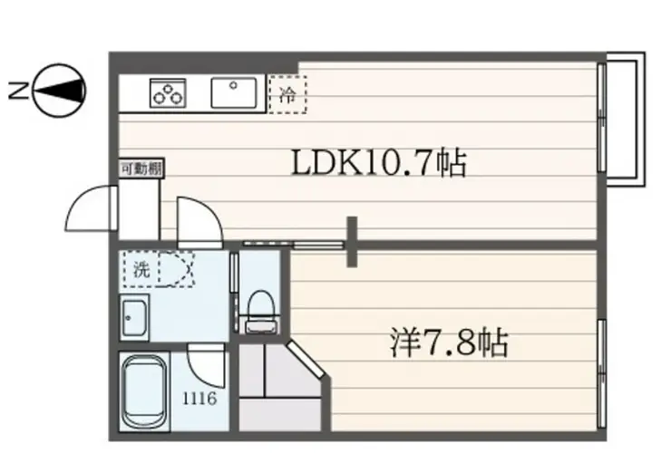 シティハイム3 1階階 間取り