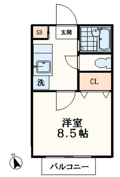 エテルノ聖蹟 1階階 間取り