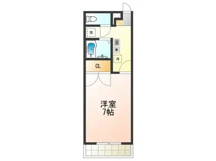 プレジールりんくう(1K/1階)の間取り写真