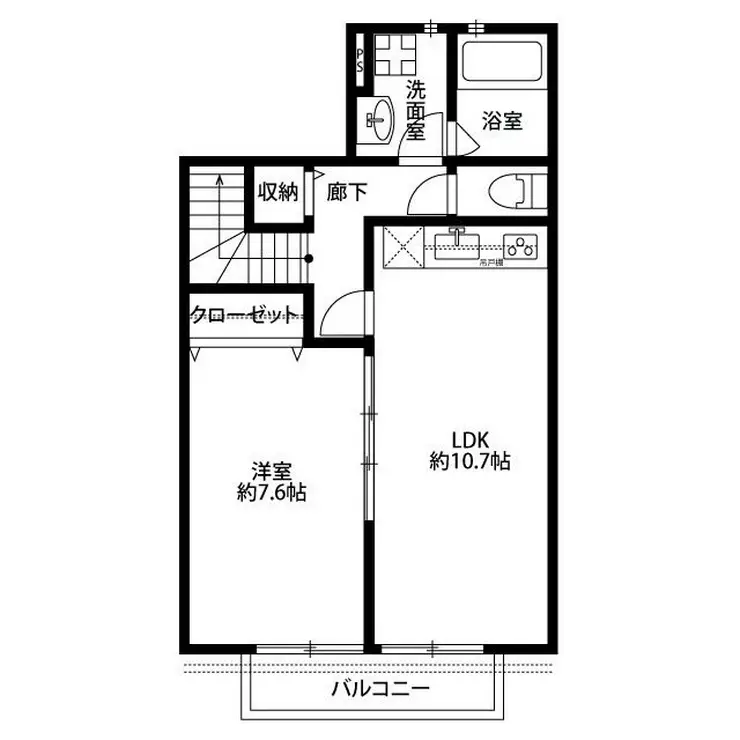 アスピリア ベルフルール 2階階 間取り