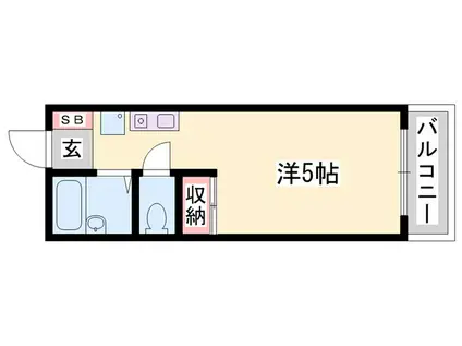 JONANハイツ(1K/2階)の間取り写真