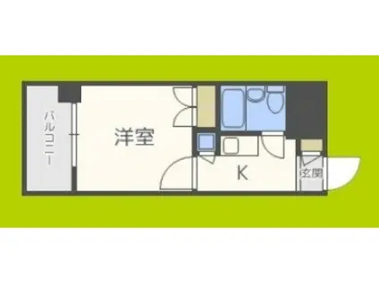 トーカン東淀川キャステール(1K/8階)の間取り写真