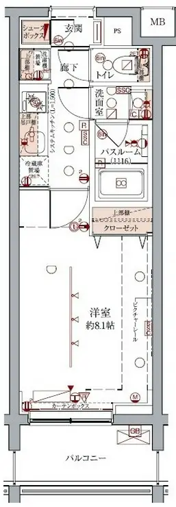 クレヴィスタ板橋志村 3階階 間取り