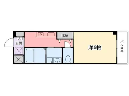 インタービレッジ城北二番館(1K/3階)の間取り写真