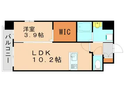 LE CHARME INFINI(1LDK/5階)の間取り写真