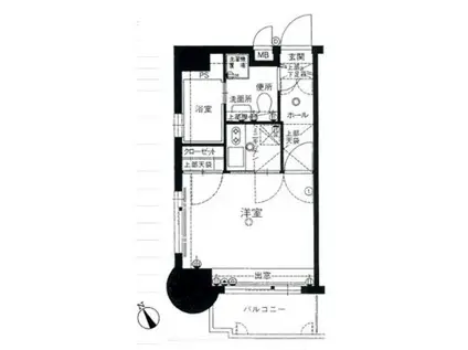 エステート・モア・平尾駅前通(1K/9階)の間取り写真