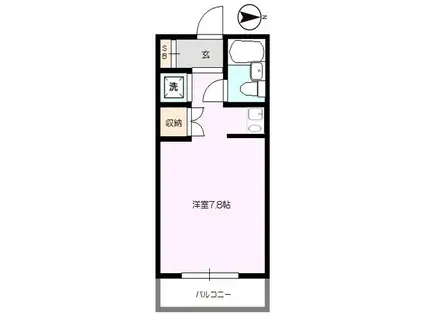 ストークTS元浅草(1K/2階)の間取り写真