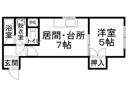 コートモンテンベール(1DK/2階)の間取り写真