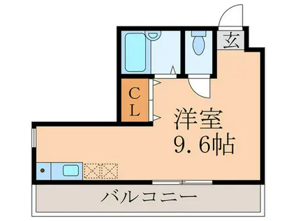 セントヤマト徳丸D館(ワンルーム/1階)の間取り写真