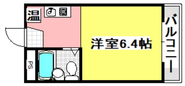 ソサエティ山手(ワンルーム/2階)の間取り写真