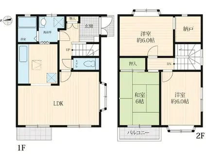 エトワール大泉学園B(3LDK/1階)の間取り写真