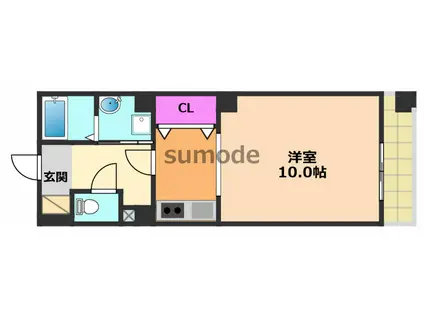 ソレイユ(1K/5階)の間取り写真