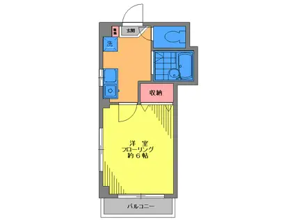 ル・レーブ(1K/2階)の間取り写真