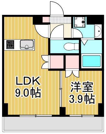 ロイジェント西新井(1LDK/1階)の間取り写真