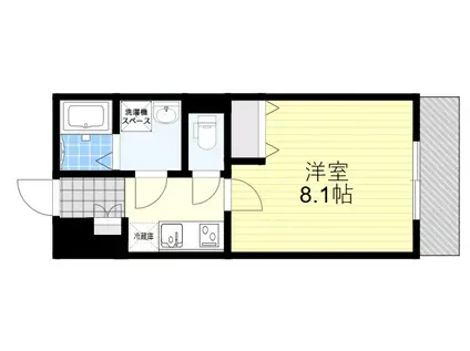 MV.FM大阪放出Ⅱ(1K/4階)の間取り写真