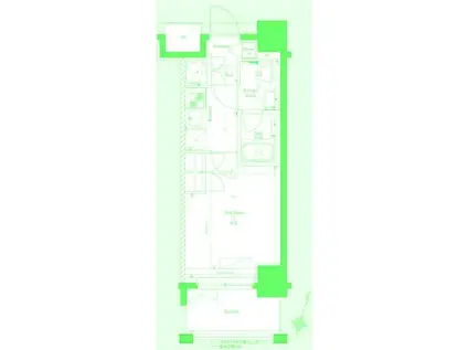 AZEST横浜山王(1K/7階)の間取り写真