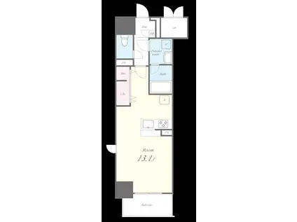 フレール上前津(ワンルーム/11階)の間取り写真