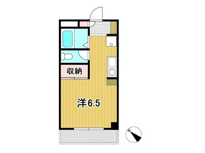 フォレストTAGA(1K/4階)の間取り写真