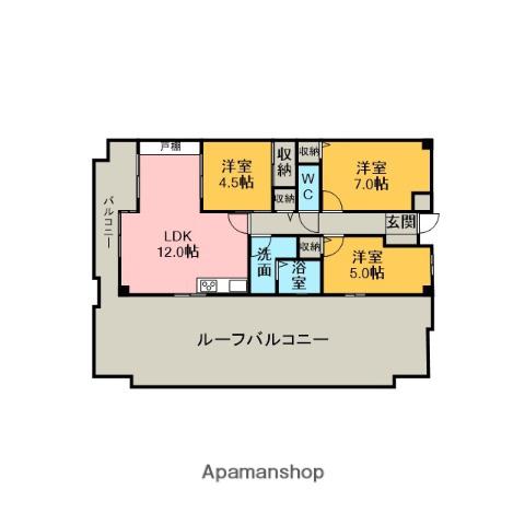 藤和シティコープ刈谷駅前II(3LDK/8階)の間取り写真
