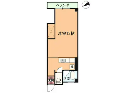 THE BALE 稲取(ワンルーム/4階)の間取り写真