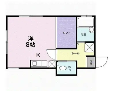 アーバンイイダ(ワンルーム/1階)の間取り写真