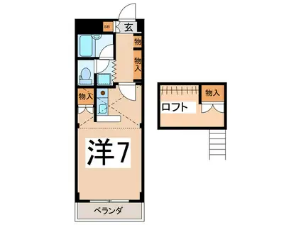 NAVATEK III(ワンルーム/3階)の間取り写真