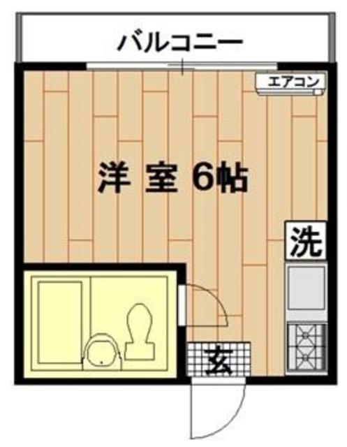 ラ・スティーラ・ヤマモト(ワンルーム/1階)の間取り写真