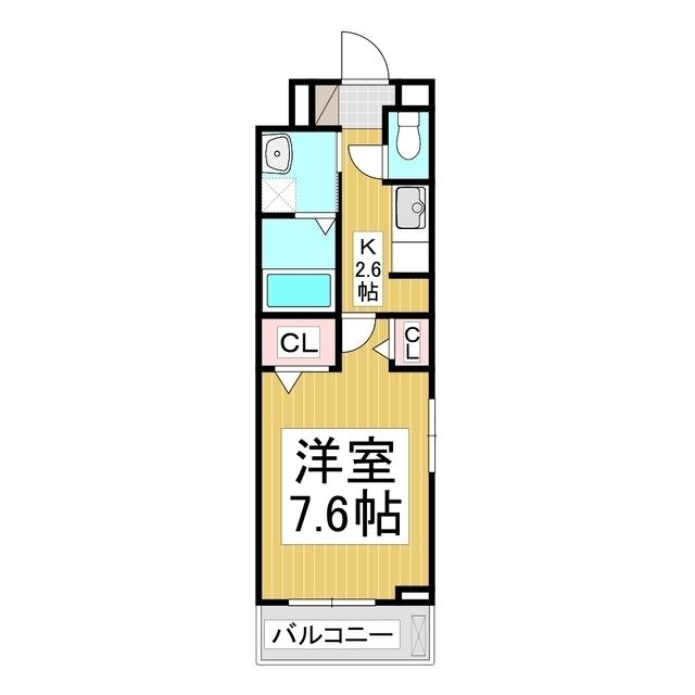 SUMIKAWA(1K/2階)の間取り写真