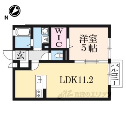 エミネンス牧野(1LDK/2階)の間取り写真