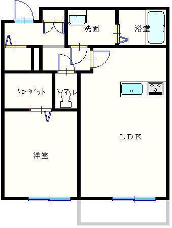 TORAMARU SQUARE(1LDK/2階)の間取り写真