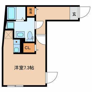 モデュロール渋谷本町(ワンルーム/4階)の間取り写真