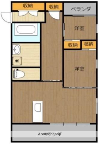 アルテマイスターレオ(2LDK/1階)の間取り写真