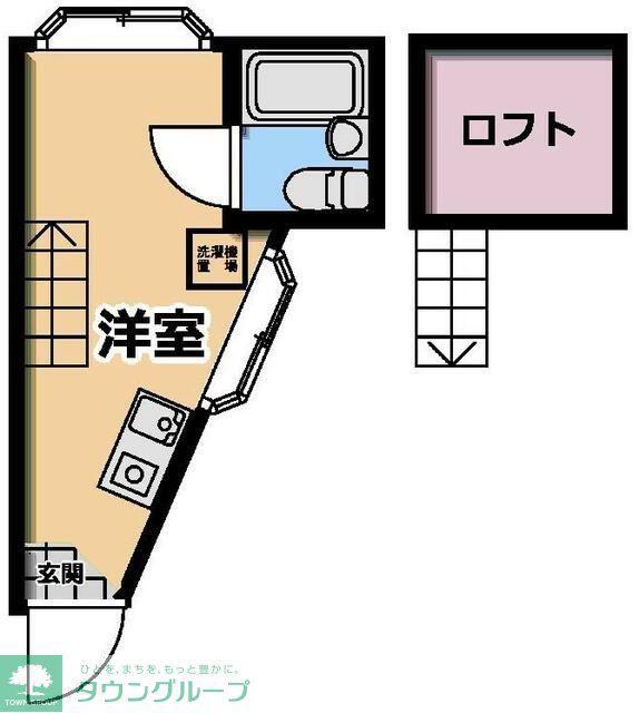 ハイムコマイ(ワンルーム/1階)の間取り写真