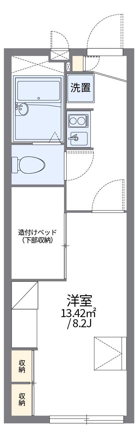 レオパレスMAEDA2(1K/2階)の間取り写真