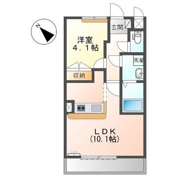 ライブリーレジデンス(1LDK/1階)の間取り写真