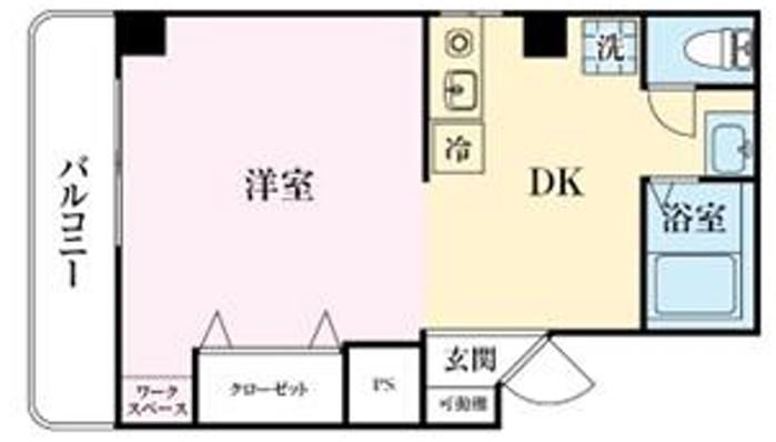 JLBグランエクリュ住吉II(1DK/4階)の間取り写真