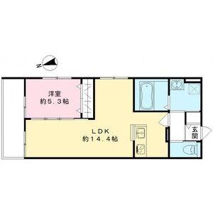 CASA PINO SOLO(1LDK/1階)の間取り写真