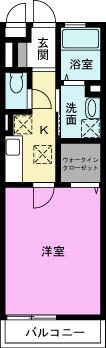 メゾンヴェール(1K/3階)の間取り写真