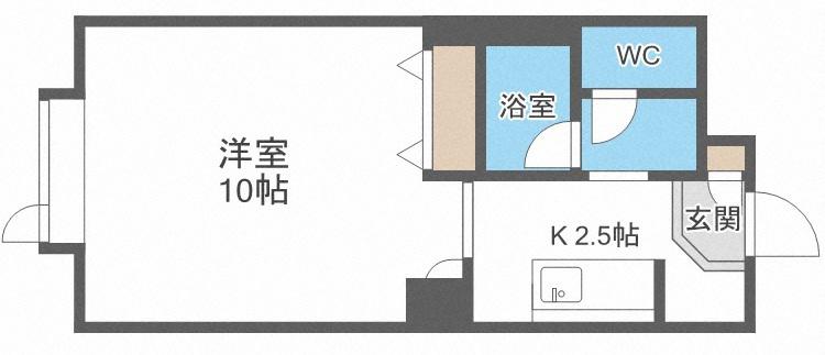 藤井ビルひばりが丘(1K/5階)の間取り写真