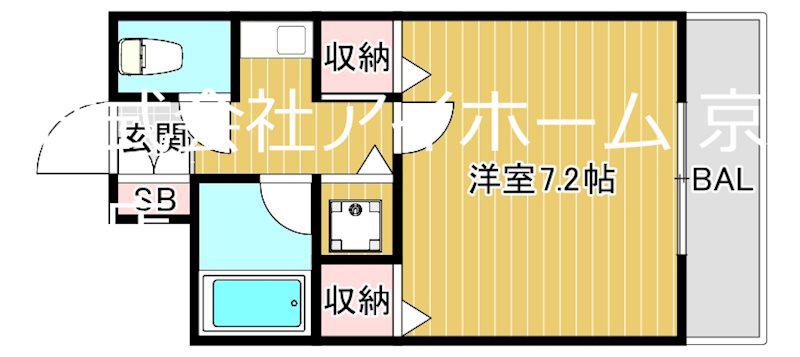 オズレジデンスNOE(1K/1階)の間取り写真