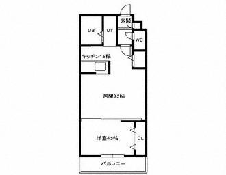  MCティンク (1LDK/2階)の間取り写真
