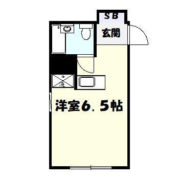 プラーズ生田(ワンルーム/3階)の間取り写真