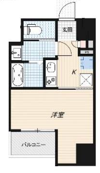 ARTIZA森ノ宮D.C(1K/3階)の間取り写真