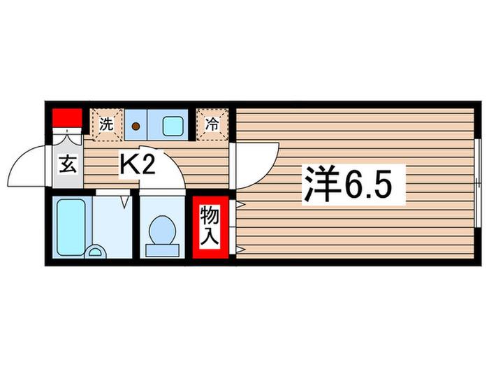 レスポアール斎藤(1K/1階)の間取り写真