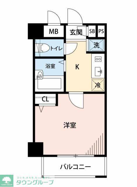マイナビSTAYミライエ中野高円寺(1K/6階)の間取り写真