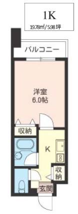 LASANTE板橋本町(1K/9階)の間取り写真